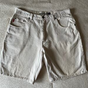 Vintage Bugle Boy Jeans Beige Denim Shorts